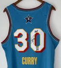 Stephen Curry "MVP" Signed 2025 NBA All-Star Game Auto Jersey Warriors USASM BAS
