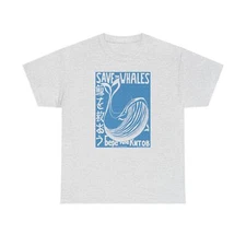 Save the Whales, Project Jonah Unisex Heavy Cotton Tee