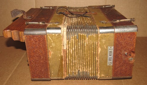 Antikes altes Concertone Akkordeon für Teile Reparatur Projekt - Bild 8 von 23