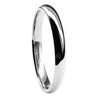Sale 2mm 18ct White Gold Wedding Ring Court Shape 2.6g Uk 750 Hm V Usa 10 5/8 Sale 2mm 18ct White Gold Wedding Ring Court Shape 2.6g Uk 750 Hm V Usa 10 5/8