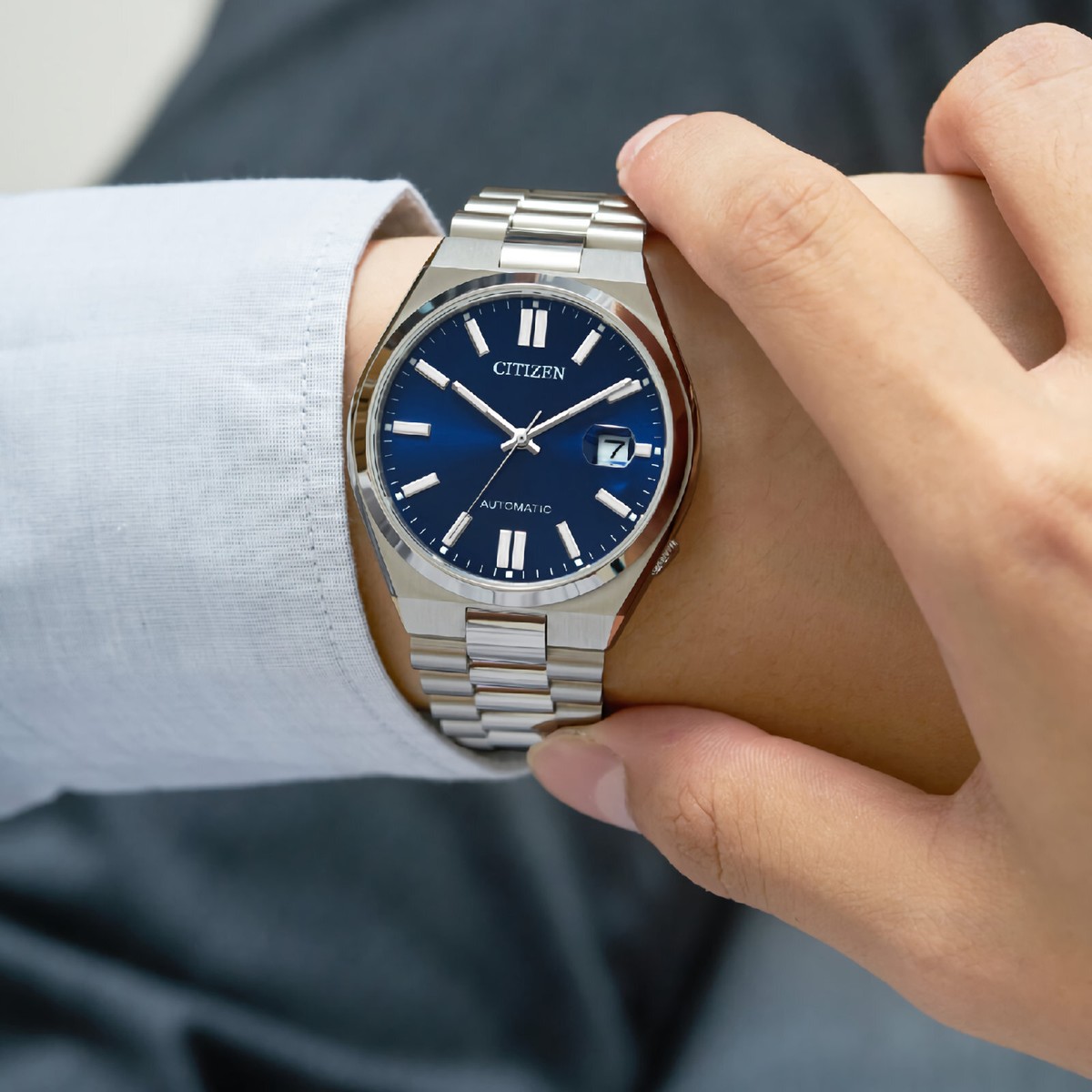 CITIZEN NJ0150-81L Mechanical Automatic Blue Dial Stainless Steel