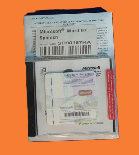 Microsoft Word 97 - Nuevo y Precintado/Manual y CD instalación - Idioma Español - Imagen 2 de 2