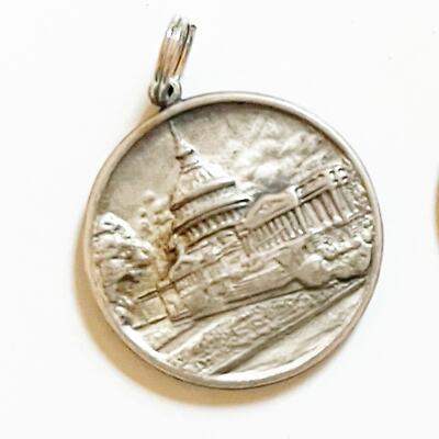 925 STERLING SILBER Vintage Kunsthandwerk Anhänger