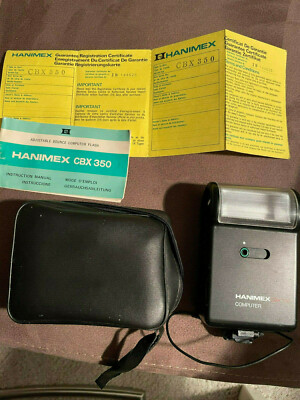 Hanimex CBX350 Computer Aufsteckblitz Blitzgerät 