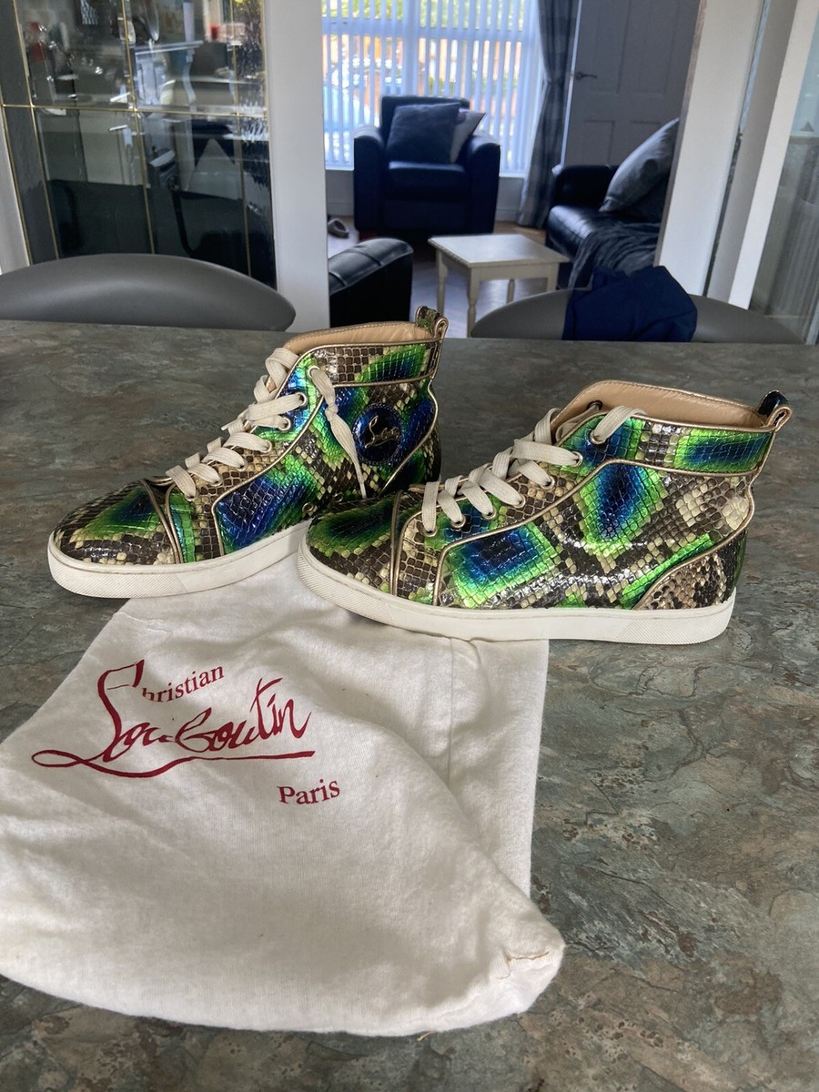christian louboutin louis orlato flat Python Rocca Size 40 Uk 6 