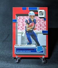 Tyquan Thornton Red Press Proof Rated Rookie Card RC 2022 Donruss #322 Patriots