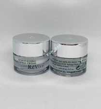 2 x ReVive Moisturizing Renewal Cream Nightly Retexturizer 0.17oz / 5ml Each New