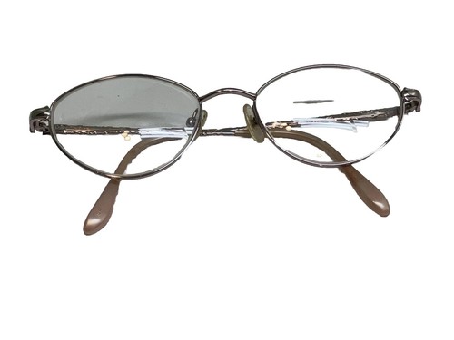 Vintage Seiko T-051 Titanium Gold Tone Eyeglasses Frame 51-18-135 Full Rimmed PO - 第 4/11 張圖片