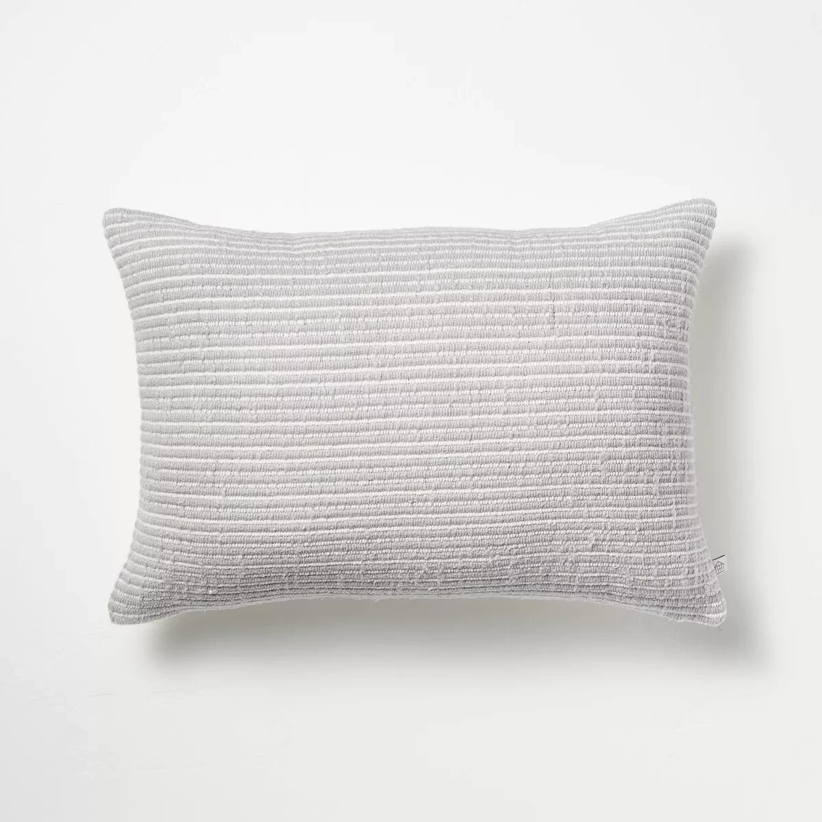 Lumbar Throw Pillow in Railroad Gray and Sour Cream by Hearth Hand Magnolia-image