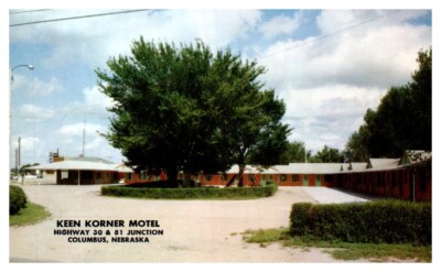 KEEN KORNER MOTEL Columbus, Nebraska NE roadside - Postcard