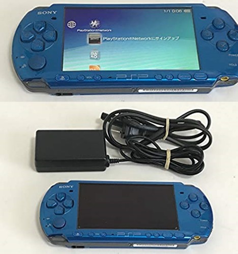 SONY PSP Playstation Portable Vibrante Blu PSP - 3000 VB Cavo Console Set |  eBay