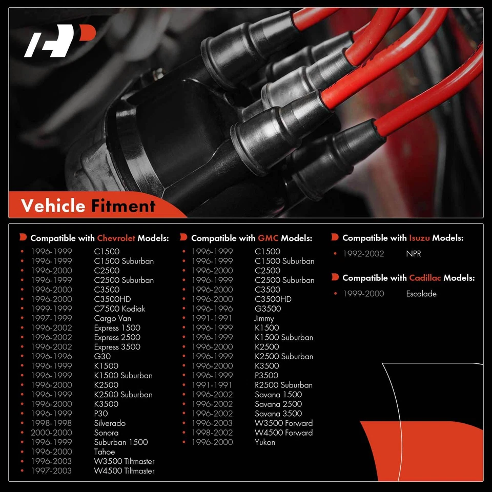 Tapa de distribuidor para Chevy C3500HD C2500 Express 3500 Tahoe GMC Savana 1500 Jimmy Foto 2 de 4