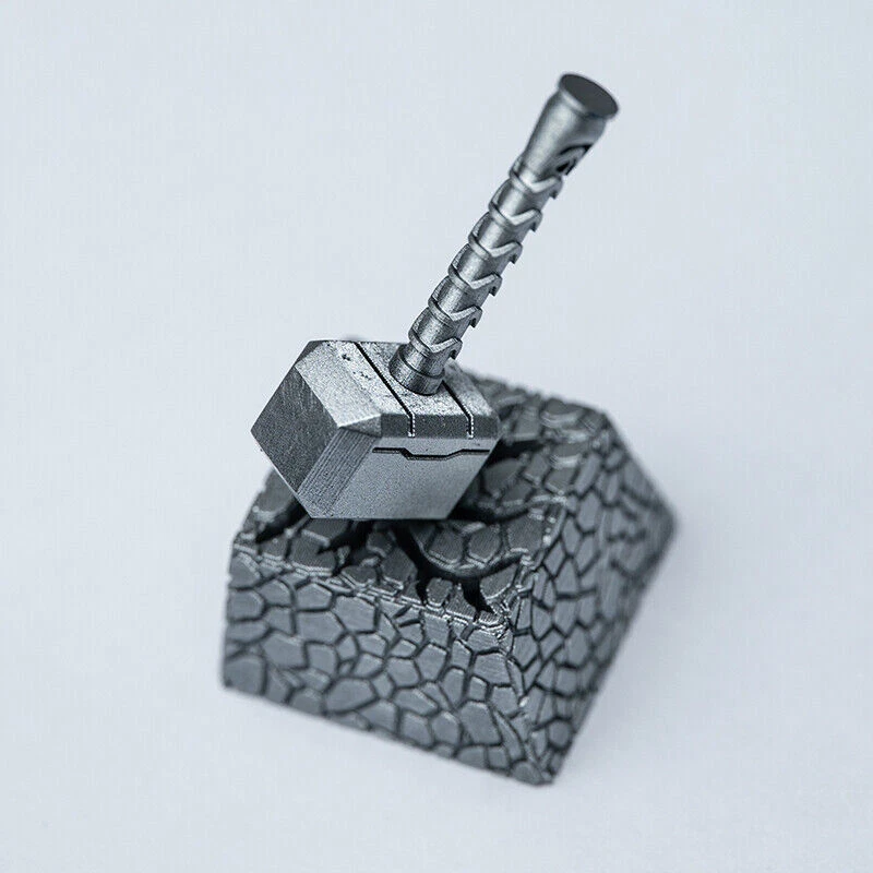 Thor Mjolnir Keycap Resin Magnetic Attraction Key Cap New For Cherry MX Keyboard - Image 2 of 4