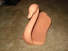 Vintage Ceramic Swan Towel Holder Coral — photo 3