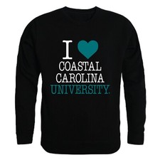 Coastal Carolina University Chanticleers CCU I Love Crewneck Sweatshirt Sweater