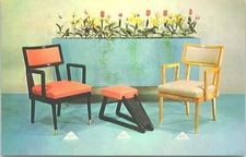 Chrome Advertising Decorator Chairs & Stools International Shoe Co. 1950s era