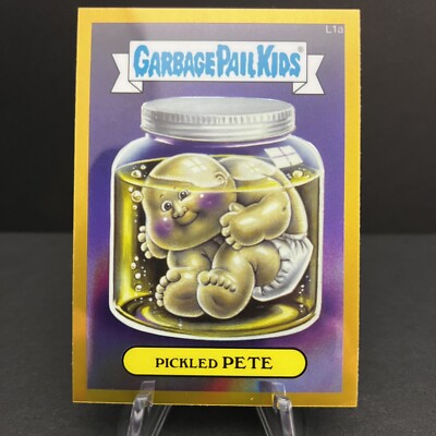 2013 GARBAGE PAIL KIDS CHROME 1 GOLD #L1a PICKLED PETE LOST GPK