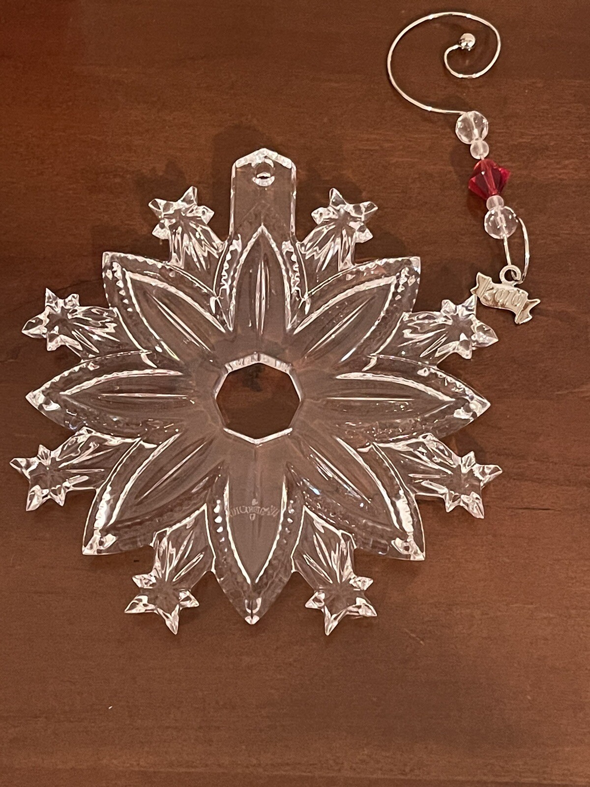 Waterford Crystal LTD ED SNOW Crystal 2010 Christmas Ornament