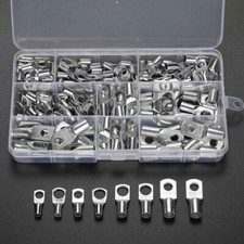 100x Ringkabelschuh Kabelschuhe Ringöse Set Quetschverbinder Kabelverbinder Kit