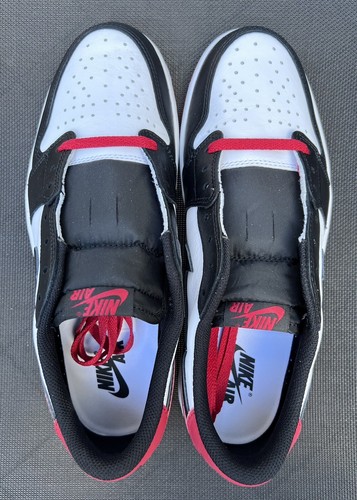 Air Jordan 1 Low OG Black Toe US 10 - Foto 2 di 12