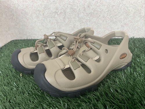 Crocs Bite River Sandal Closed Toe Water Shoes Tan Black Women's Sz 5 Beige  | eBay