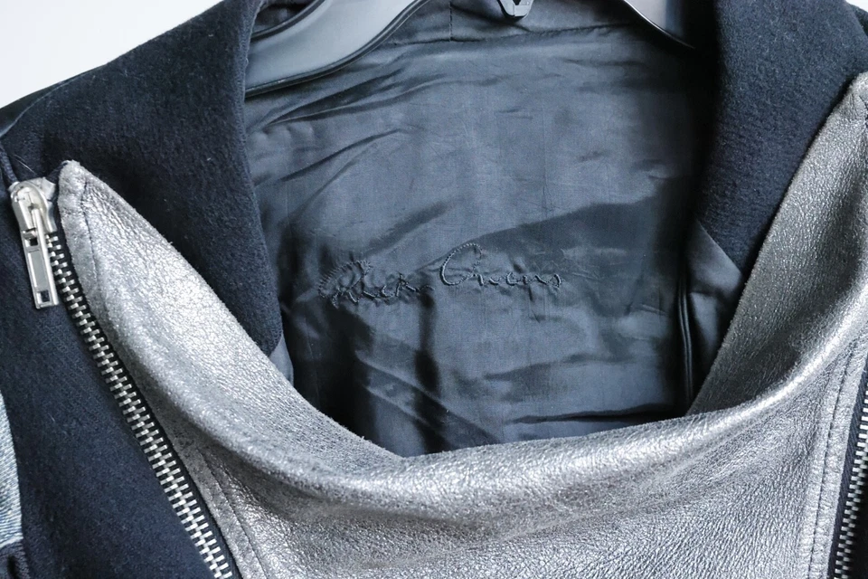 Rick Owens кожи джинсовой ткани куртка женская куртка размер XS - супер редкая потрясающий! - Изображение 3 из 4