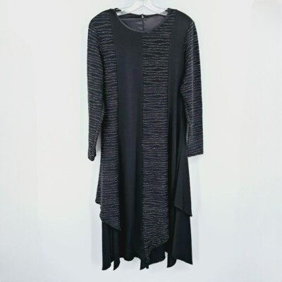 long sleeve asymmetric hem dress Long Puffy Sleeve Asymmetric Hem Detailed Gray Dress – John Paul Ataker main image 1