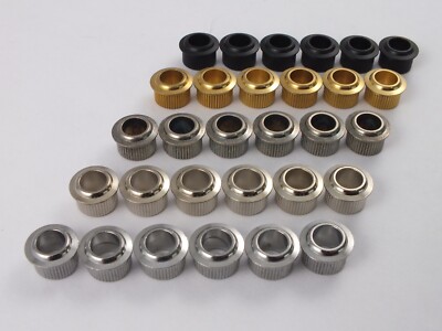 6 Messing Lagerbuchsen 6,33mm Innen 1/4'' für Kluson Tonabnehmer 10mm Bohrungen