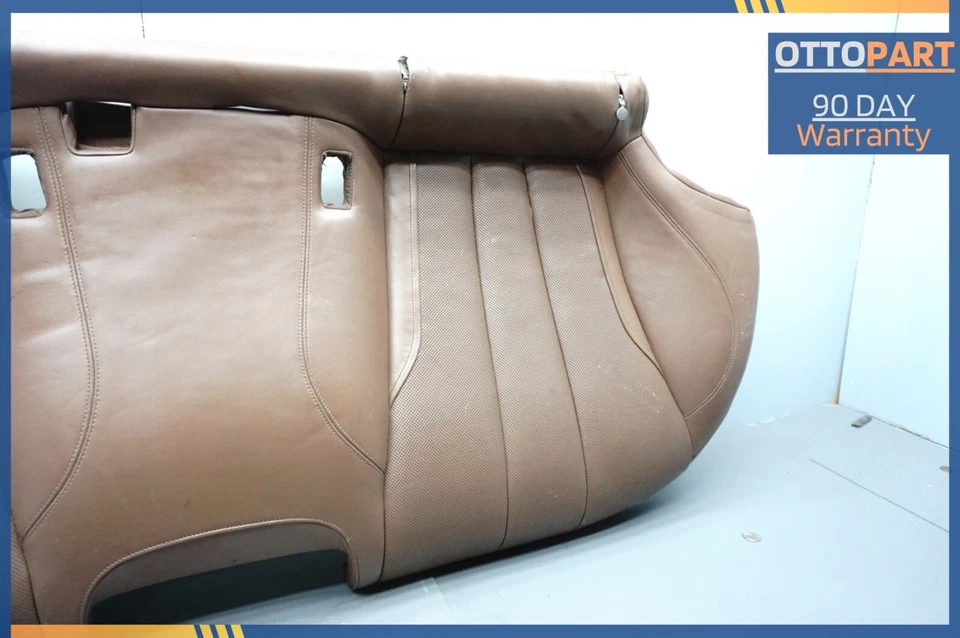 BMW F06 650i Gran Coupé 2013-2017 asiento inferior trasero banco cubierta de cuero OEM Foto 3 de 4