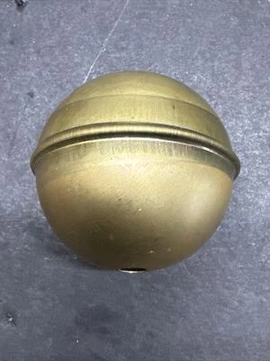 2 1/4” DIAMETER WIDE BALL SEAMED - 1/4” INCH SLIP THROUGH HOLE - UNF BRASS