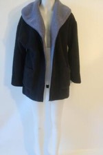 Womens Koolaburra By Ugg Black Gray Open Sherpa Fleece Jacket M *