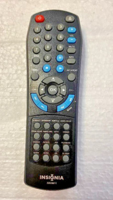 USED INSIGNIA DAV8611 Audio System Remote Control NS-A3111 -TESTED WORKING-