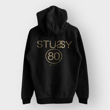 Stussy 80 Jumbo Logo Hoodie M 