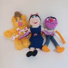 The Muppets Sababa Toys 2004 Plush Lot of 3 Animal, Miss Piggy, Fozzie
