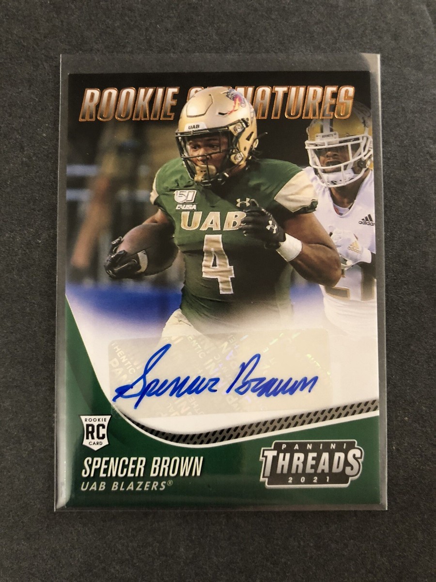 Carolina Panthers Spencer Brown Uab Football Spencer Brown 2021