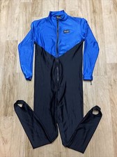 Aeroskin California Wet Suit Skin Women s XL Blue One Piece Water Protection EUC