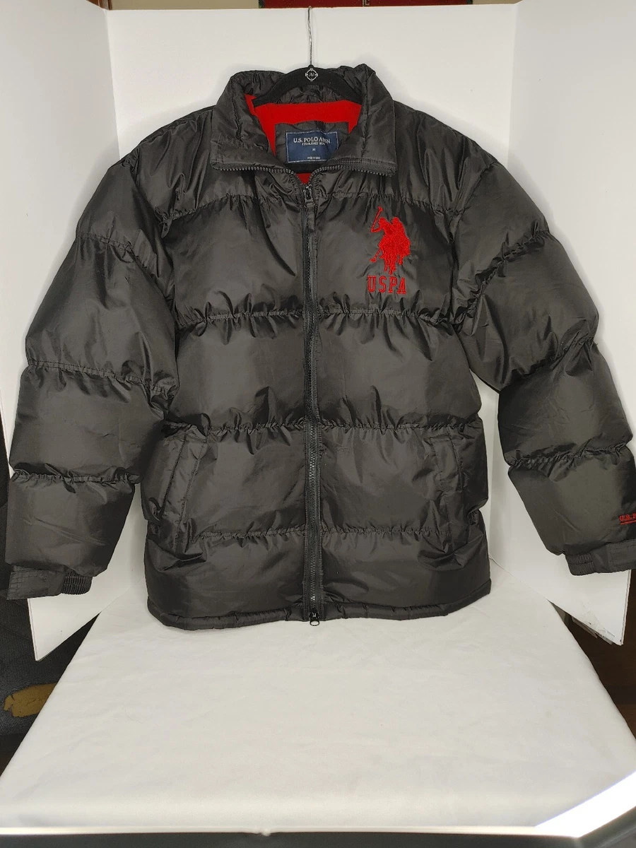 U.S. Polo Assn. Men's Classic Puffer Jacket Size Medium Black