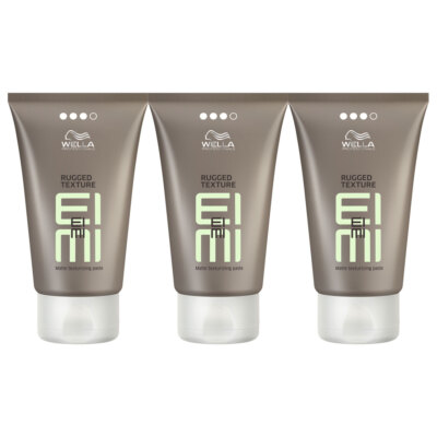 3x Wella EIMI Rugged Texture Mattierende Modelliercreme 75ml