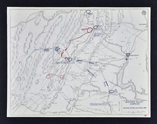 West Point Civil War Map Jackson's Valley Campaign May 29-31 Manassas Washington