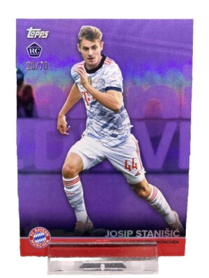 Josip Stanisic /70 Parallel Topps Bayern München Team Set 2021/22 RC Rookie FCB