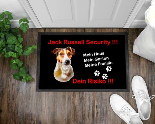 Fußmatte Schmutzfangmatte Türmatte Hund Hundebesitzer Jack Russell Terrier  - Bild 1 von 2