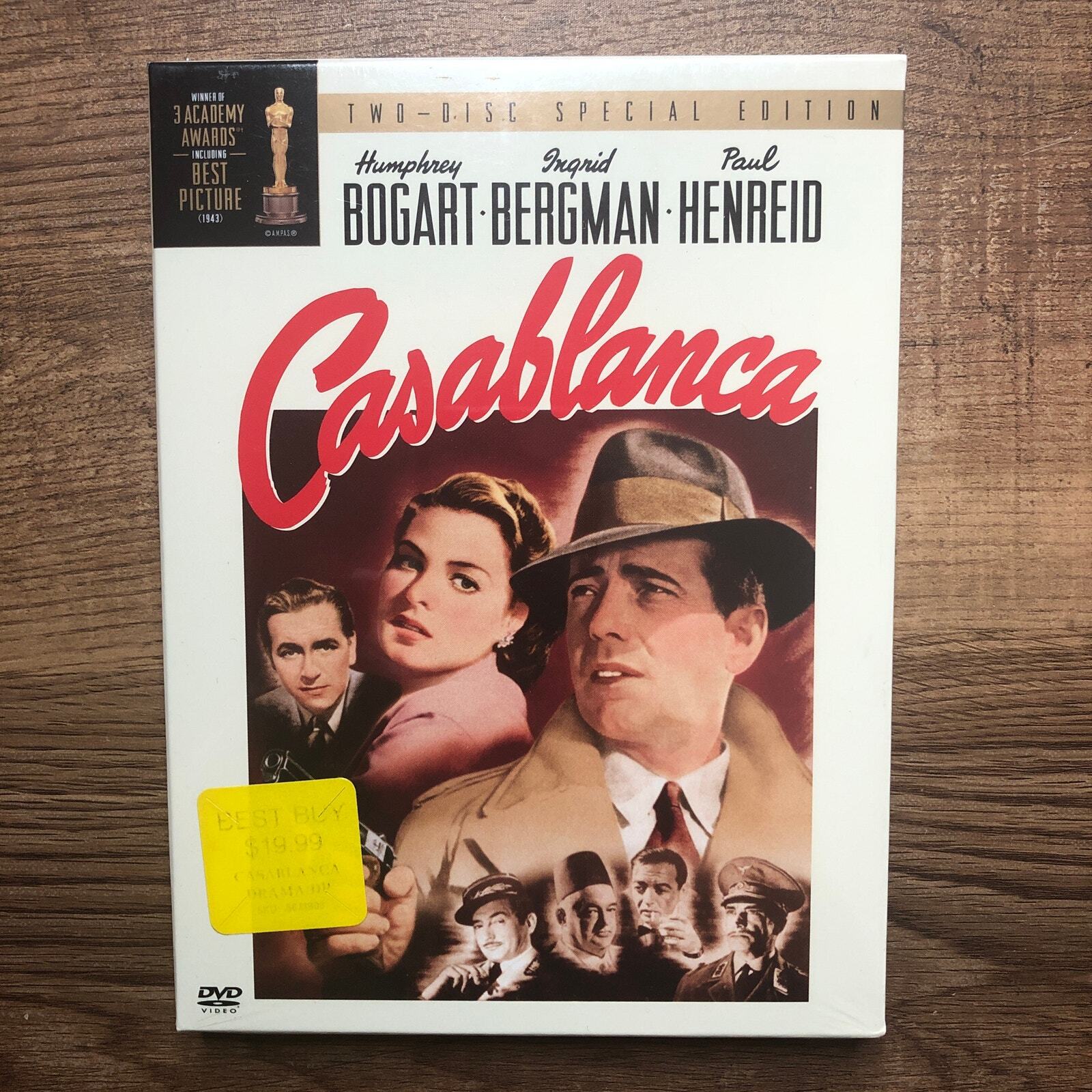 Casablanca DVD 2-Disc Special Edition Slipcase Bogart Bergman Factory Sealed New