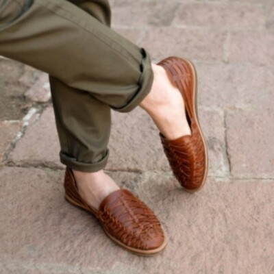 Nisolo Leather Sandal Huarache Men\'s TOBACCO BROWN NIB SZ 11.5 MSRP $150 Nisolo Leather Sandal Huarache Men main image 3