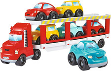 Jouets Écoiffier - 3289 - Transport Porte Camion Abrick + 6 Voitures - Dès 18 Mo