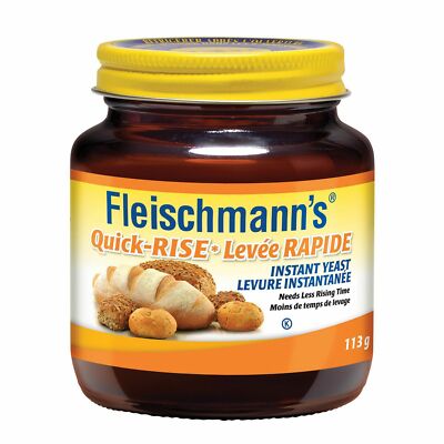 4 PACK Fleischmann's Quick Rise Instant Yeast 113g each - FRESH From Canada 