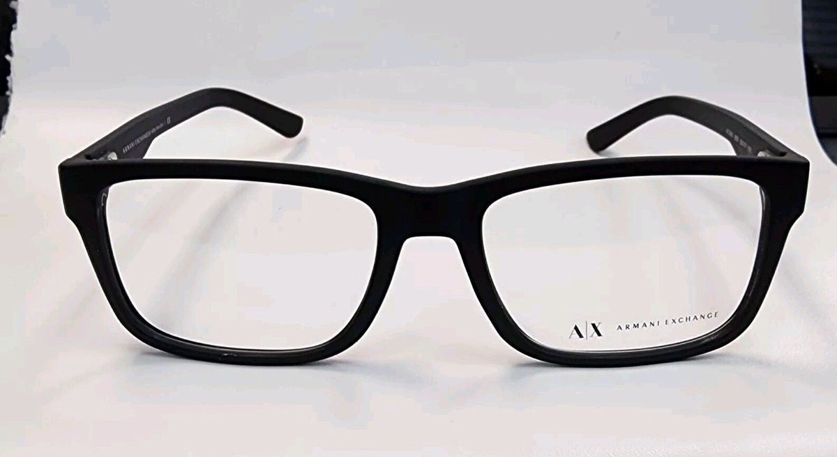 NEW ARMANI EXCHANGE AX 3016 8078 BLACK AUTHENTIC EYEGLASSES