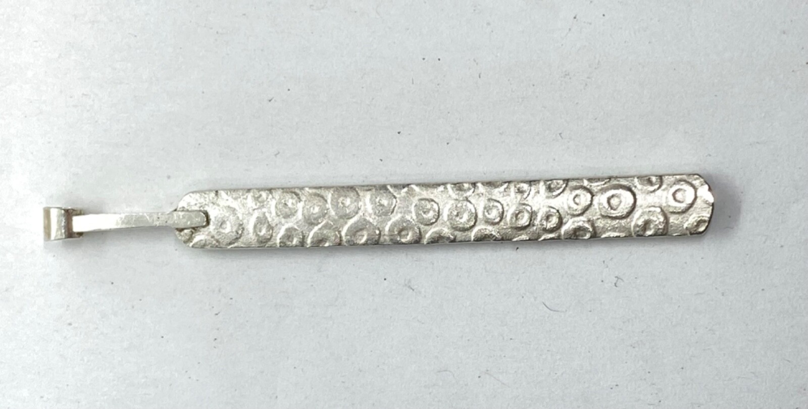 Solid Hallmarked Sterling Silver Elongated Patter… - image 3