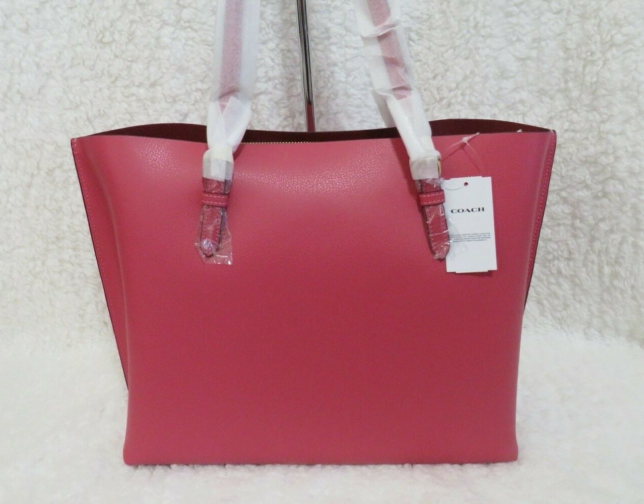 Coach Leather Mollie Tote (Strawberry Haze) - NWT (1671) image 2