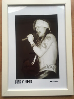 Foto-Druck Axl Rose - Guns N' Roses 21x30cm - A4 mit Rahmen