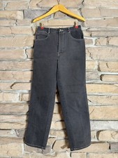 VTG 80s Womens Sz 10 PS Gitano Denim Jeans Gray or Faded Black White Stitchin